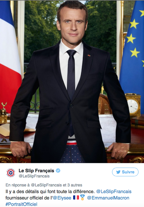 Portrait présidentiel Slip Français